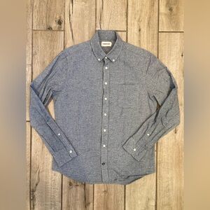 Taylor Stitch The Jack Shirt in Charcoal Linen Donegal, size 38